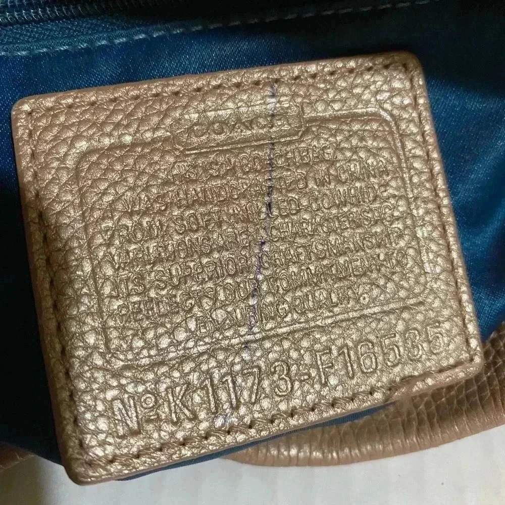 Coach metallic pink